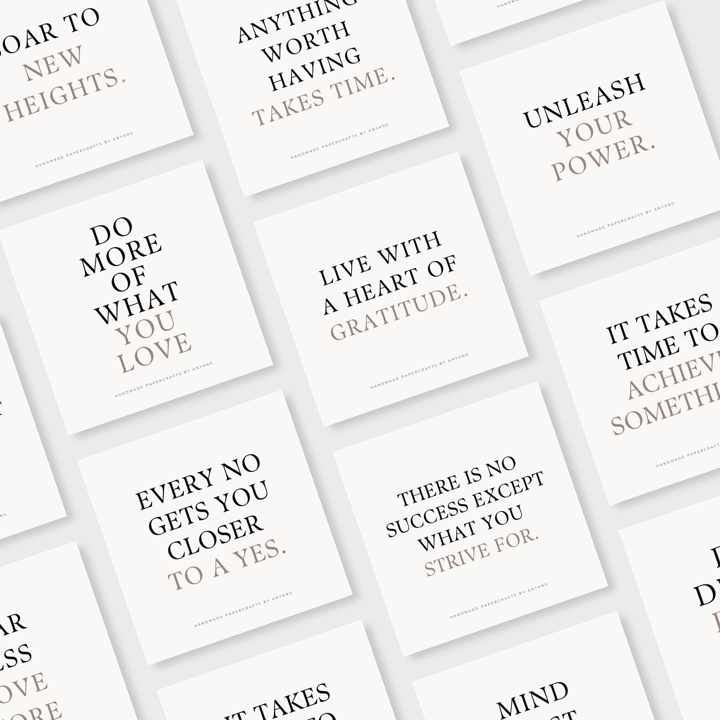 QC001 - Planner Cards - Quote Cards