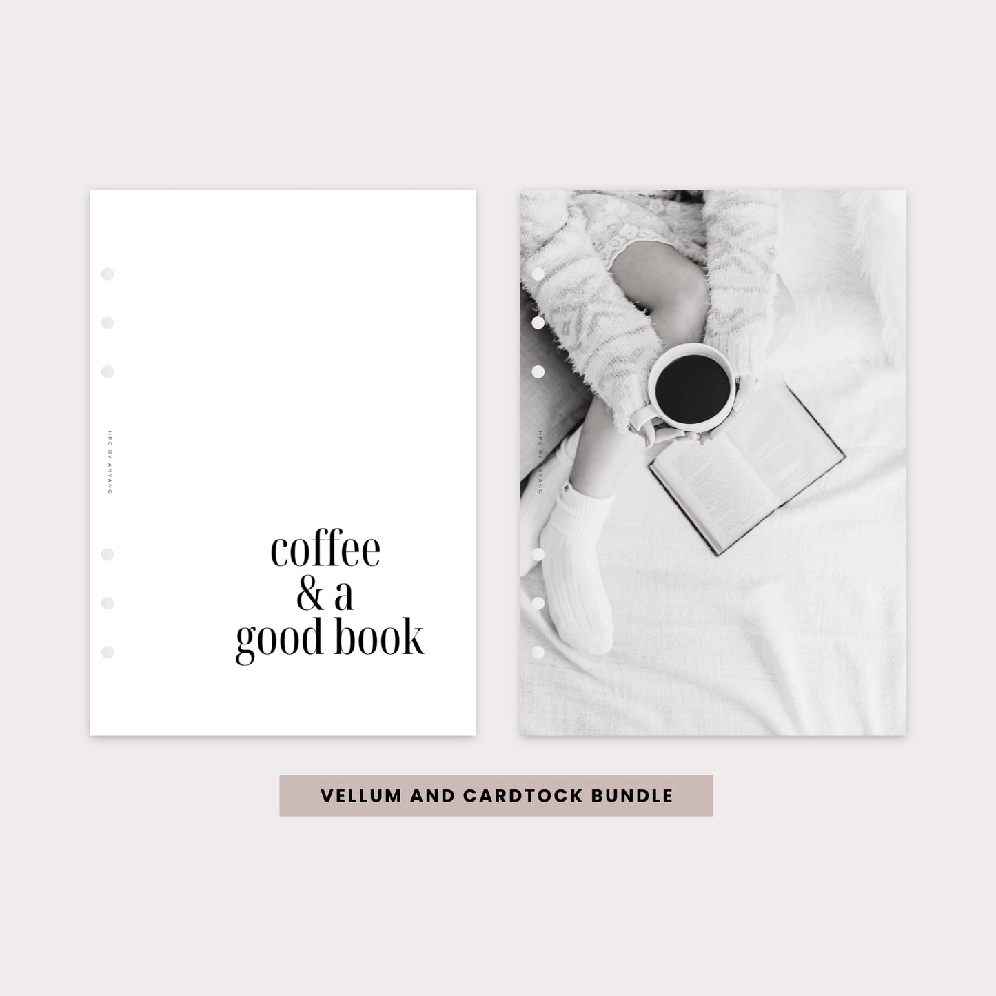 PD032 - Coffee + Good Book - Dashboard Set - Cardstock & Vellum Bundle