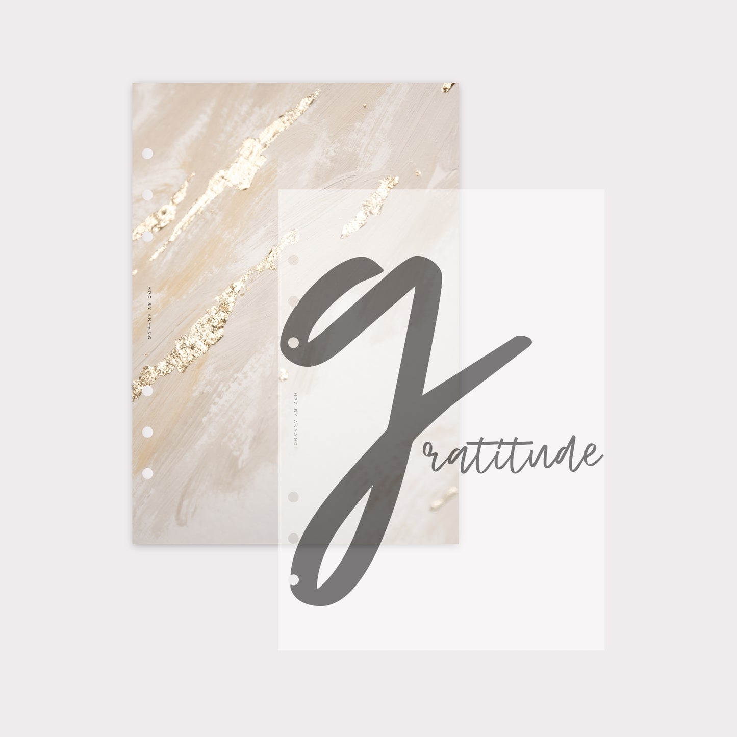 PD033 - Gratitude - Dashboard Set - Cardstock & Vellum Bundle