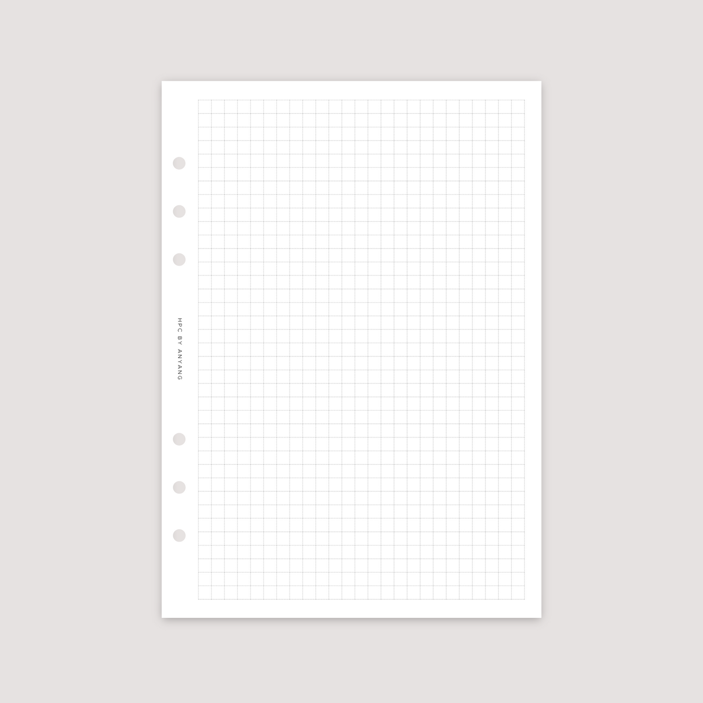 Notes - Grid - Planner Inserts