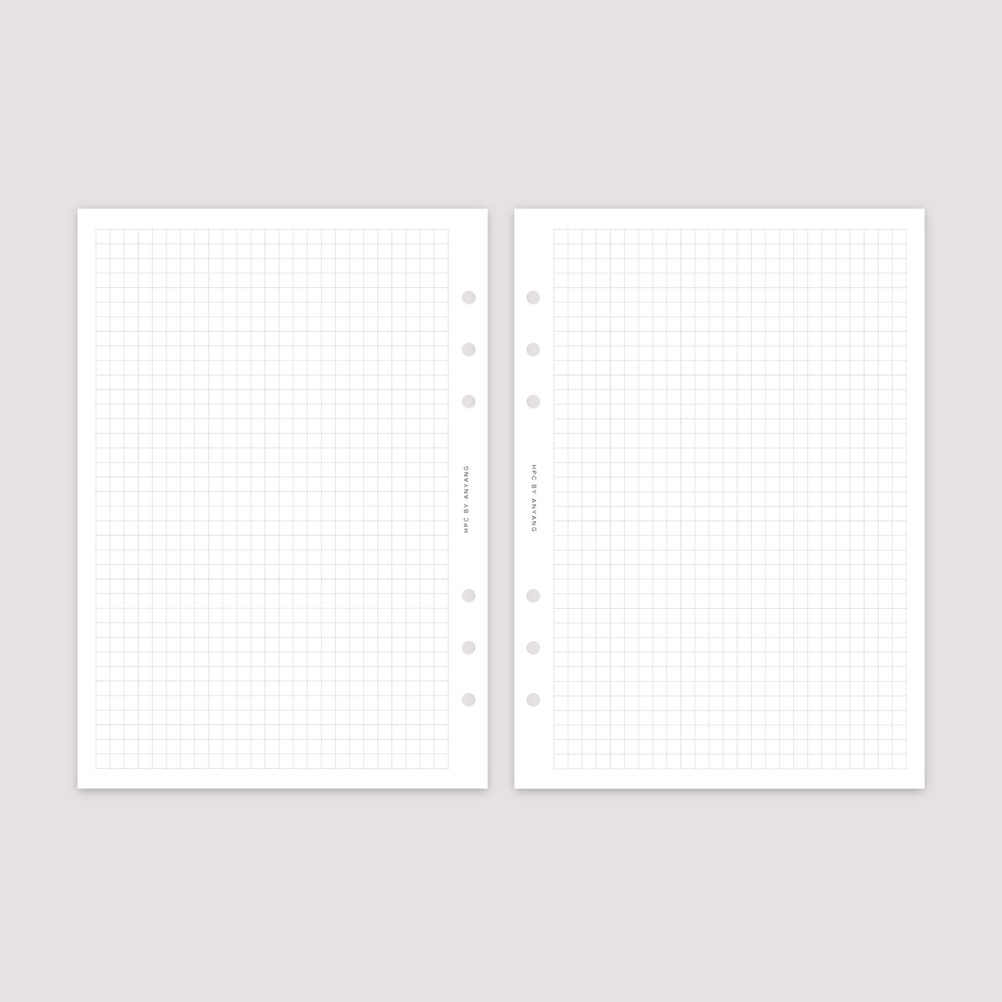 Notes - Grid - Planner Inserts