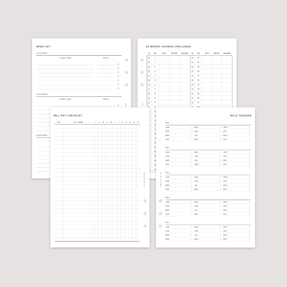 Finance and Budget Planner Bundle