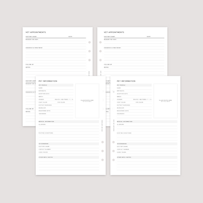 Pet Planner - Planner Bundle