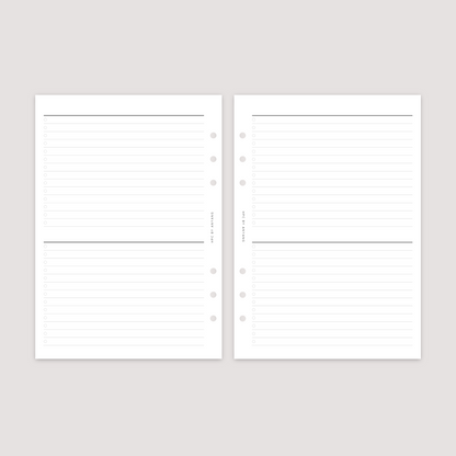 List - 2 Column - Planner Inserts