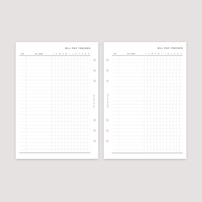 Bill Tracker – Planner Inserts
