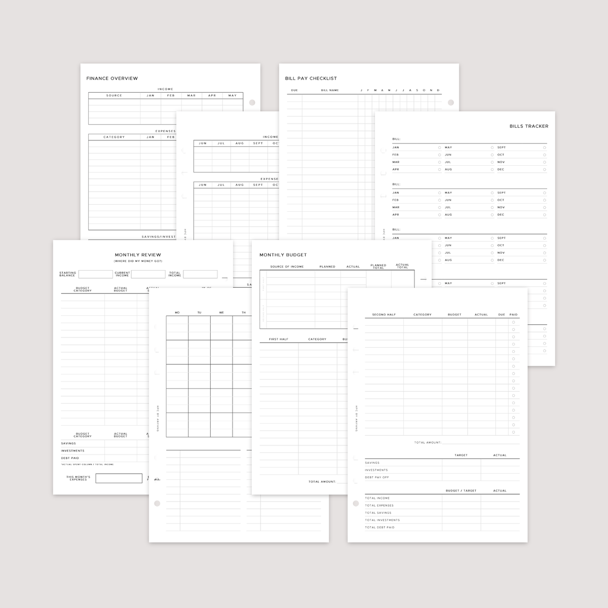 Finance and Budget Planner Bundle