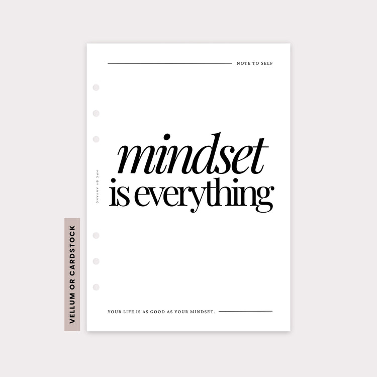 PD018 - Mindset - Planner Dashboards