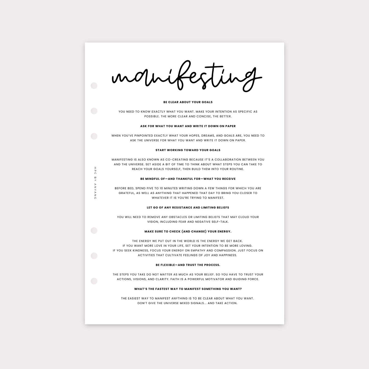 PD020 - Manifesting - Planner Dashboards