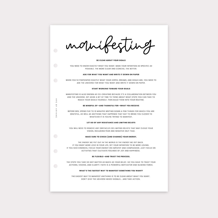 PD020 - Manifesting - Planner Dashboards