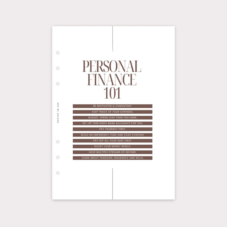 PDFIN001 - Finance Planner Dashboards