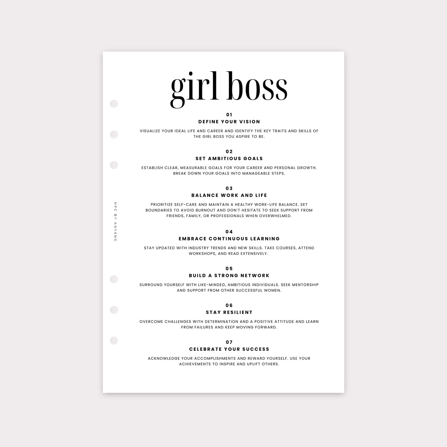 PD024 - Girl Boss 3 - Planner Dashboards