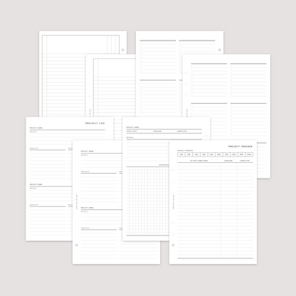 Project Log - Planner Inserts