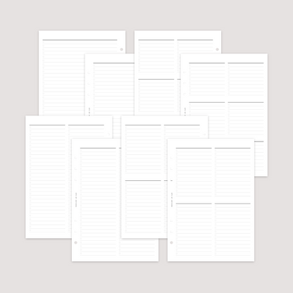 List - 4 Column - Planner Inserts