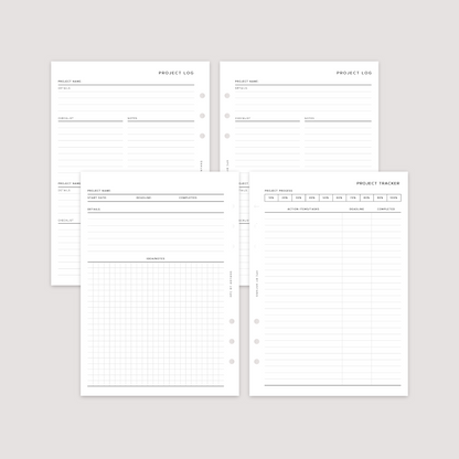 Project Log - Planner Inserts