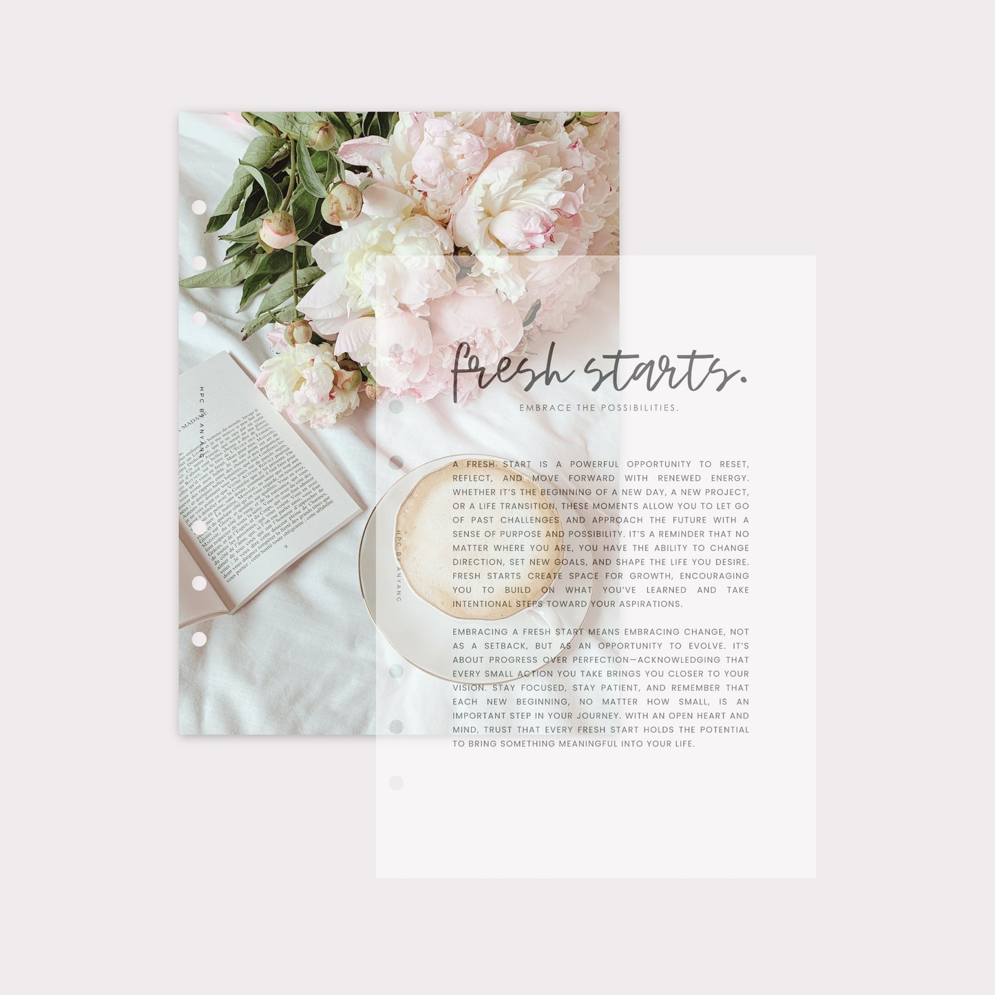 PD029 - Fresh Starts - Dashboard Set - Cardstock & Vellum Bundle