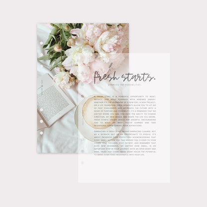 PD029 - Fresh Starts - Dashboard Set - Cardstock & Vellum Bundle