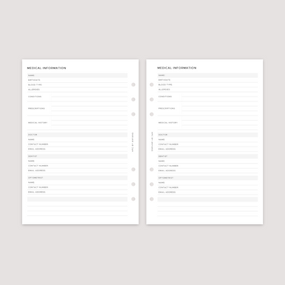 Health and Wellness - Planner Bundle