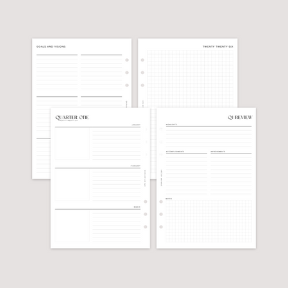 2026 Year Overview - Planner Inserts