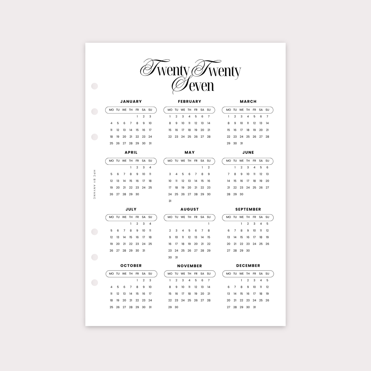 PD2027-004 - 2027 Planner Dashboards