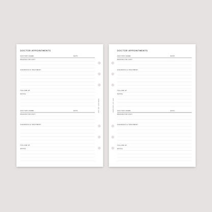 Health and Wellness - Planner Bundle