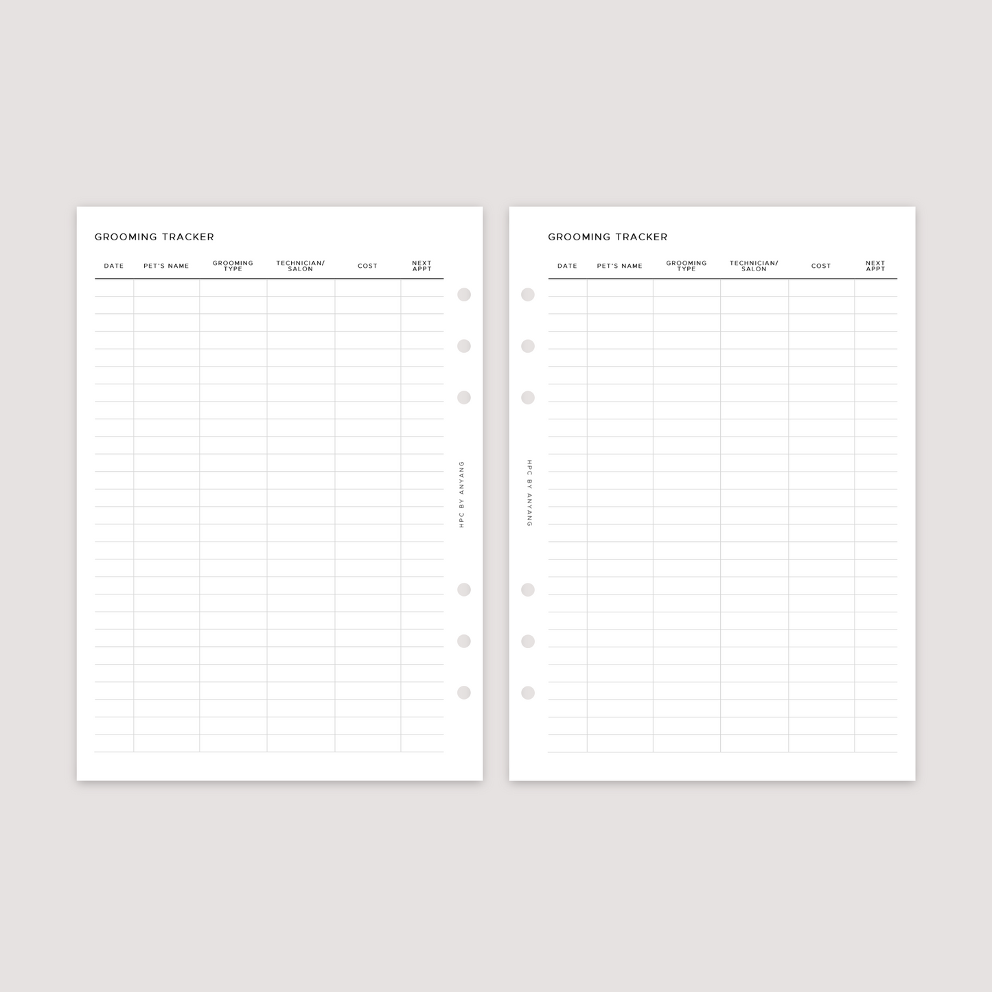 Pet Planner - Planner Bundle