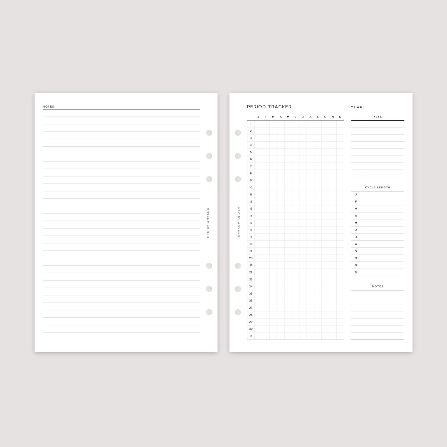 Health and Wellness - Planner Bundle
