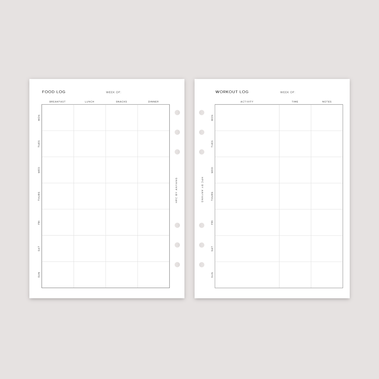 Health and Wellness - Planner Bundle
