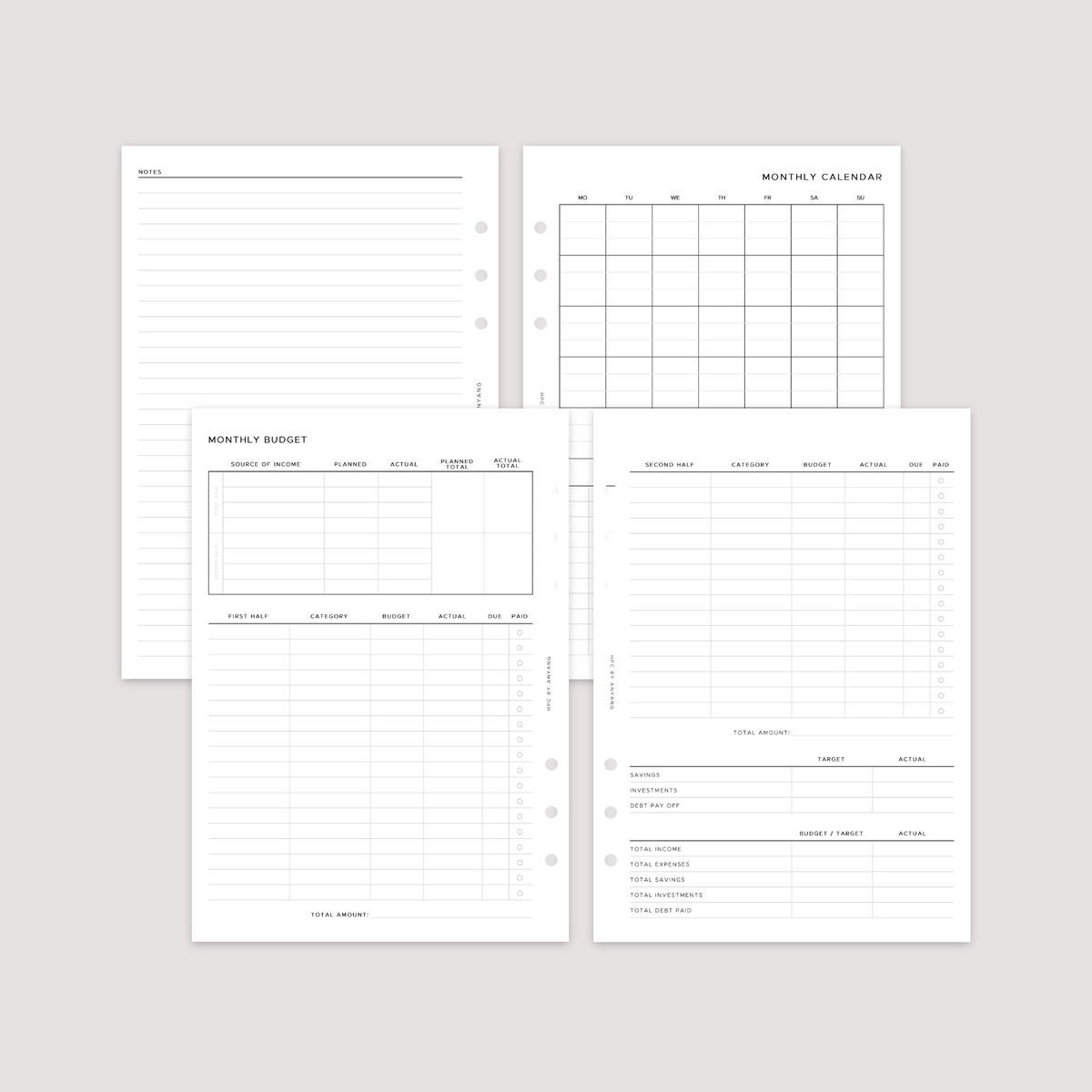 Finance and Budget Planner Bundle