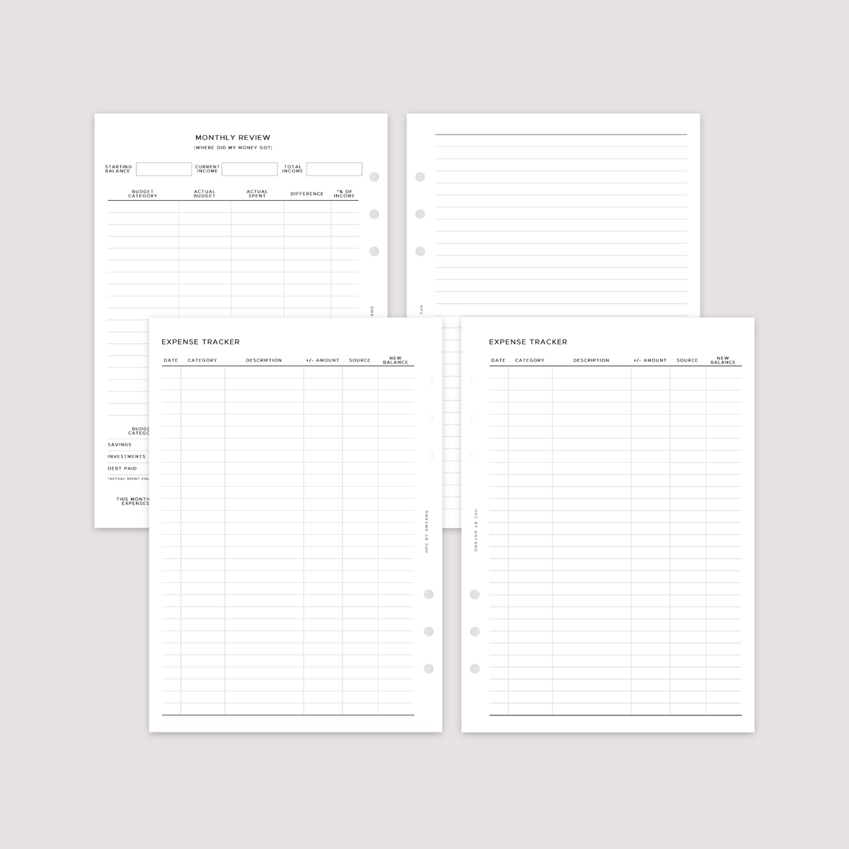 Finance and Budget Planner Bundle