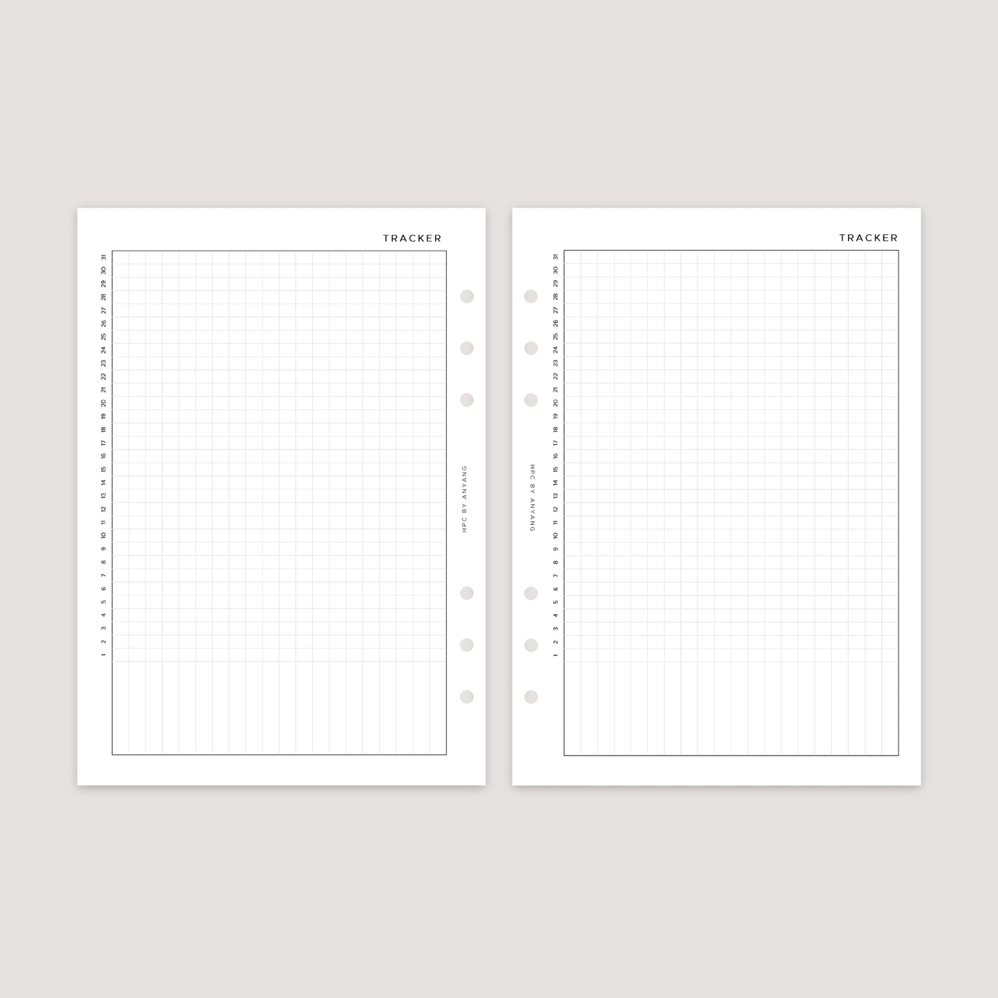 Tracker – Planner Inserts