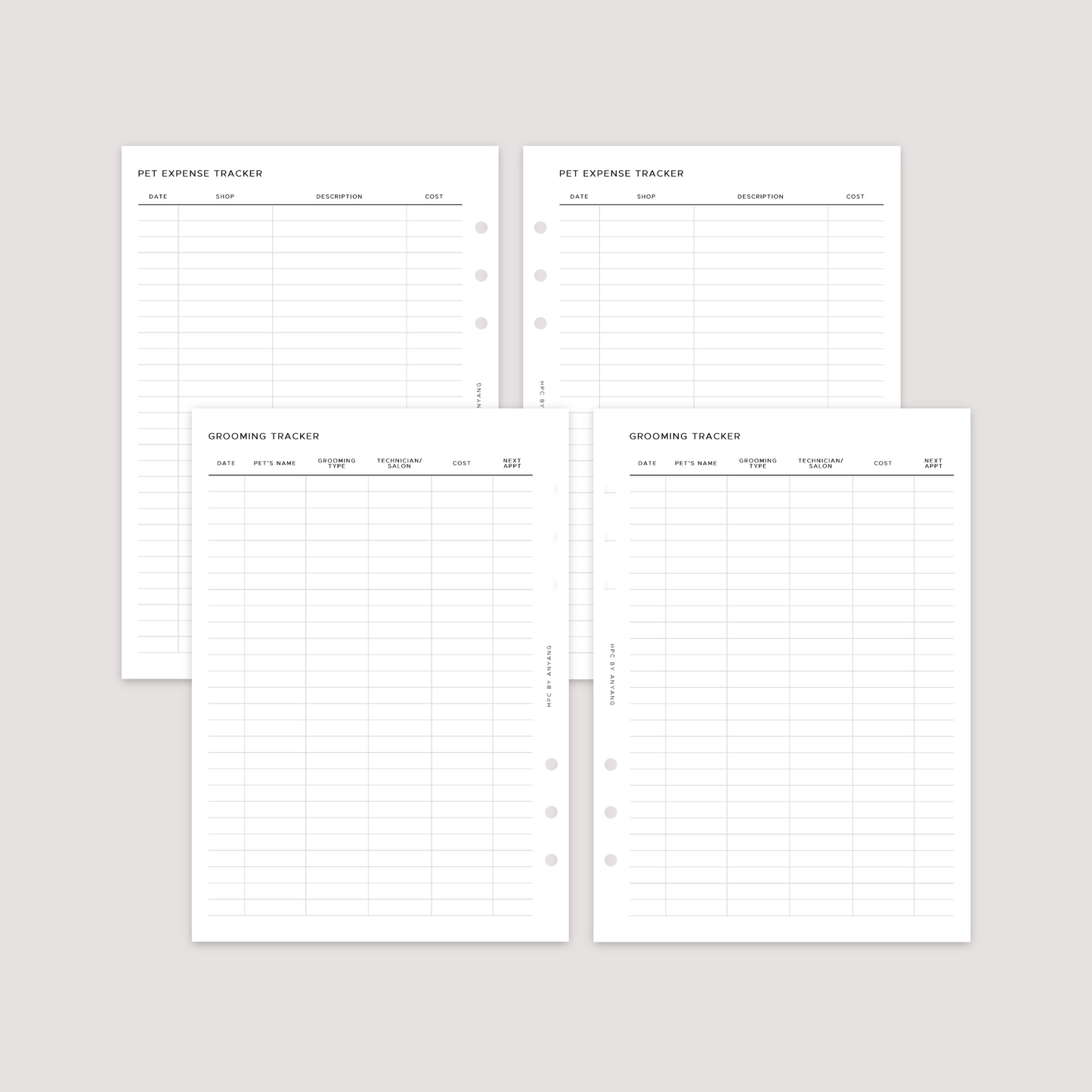 Pet Planner - Planner Bundle