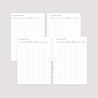 Pet Planner - Planner Bundle