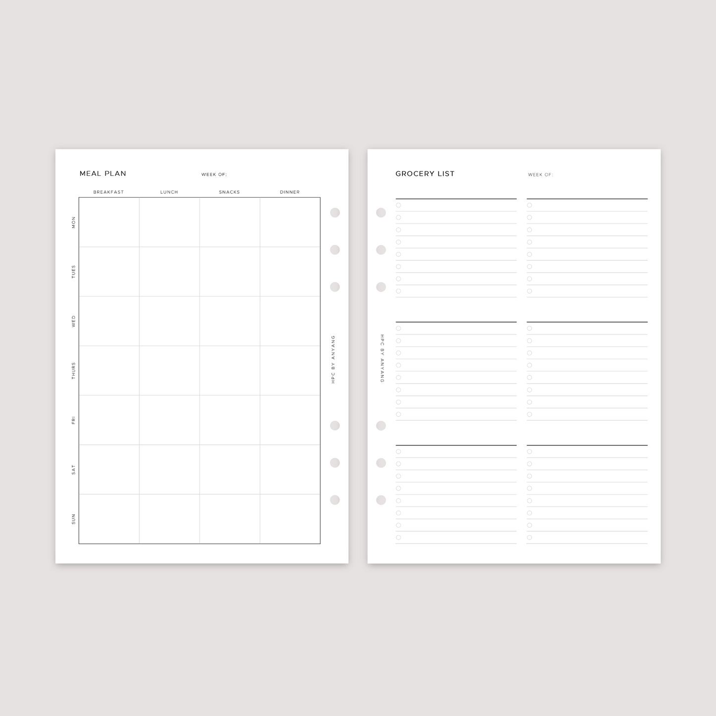 Health and Wellness - Planner Bundle