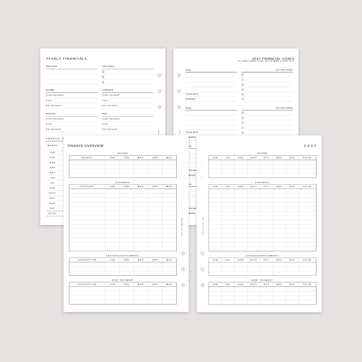 Finance and Budget Planner Bundle