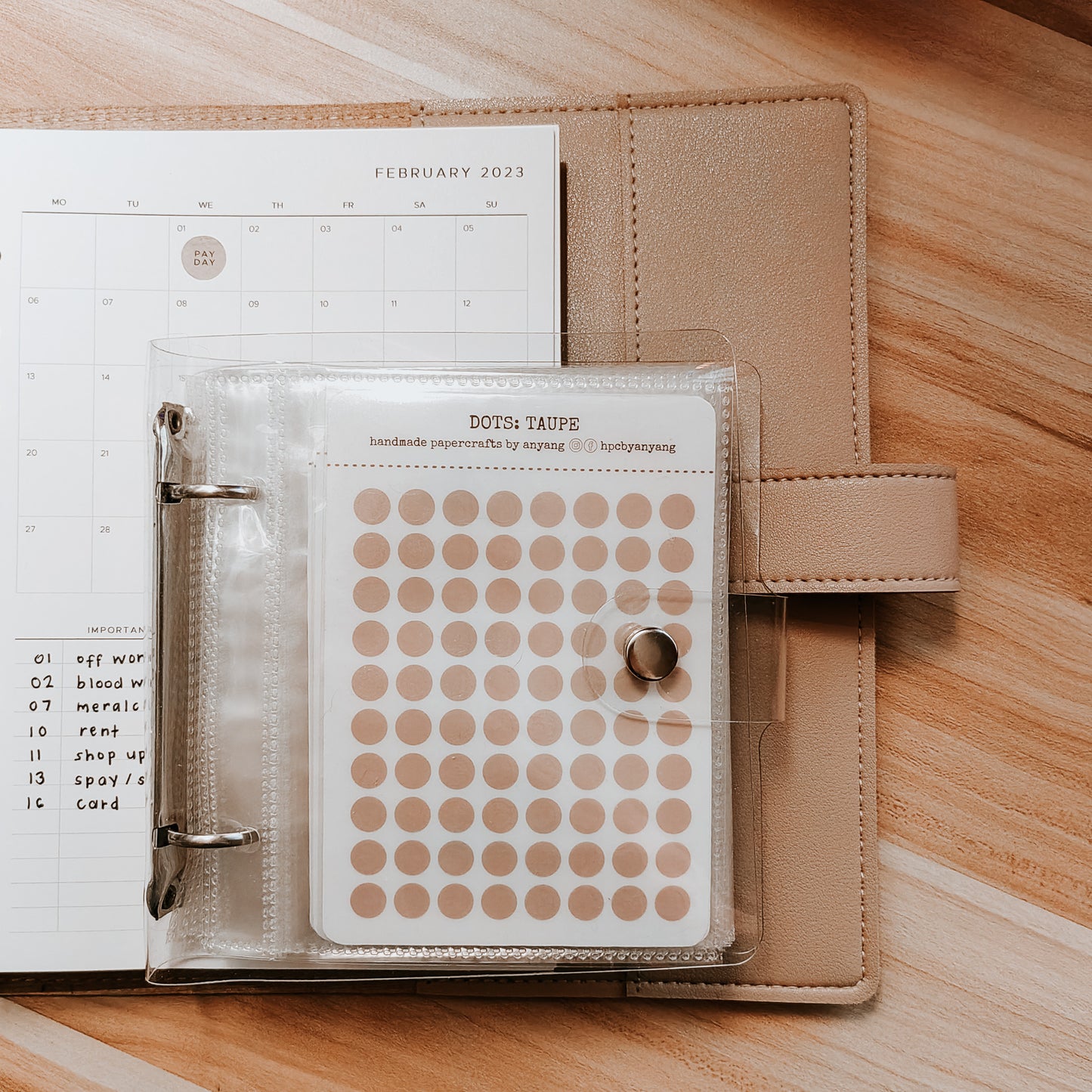 2-Ring Sticker Binder for your HPC's Planner Stickers